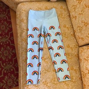Goldsheep cropped rainbow leggings